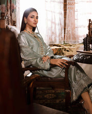 Mushq Sunehri Ramsha Edit Zari Silk Stitched 3Pc Suit - Heer