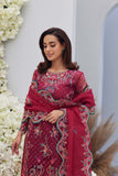 Mina Hasan Embroidered Organza Unstitched 3Pc Suit - Heer