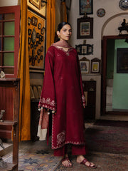 Still by Yards Embroidered Italian Woolen Unstitched 3Pc Suit D-10 Heirloom
