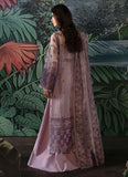 Afrozeh La Fuchsia Embroidered Organza Unstitched 3Pc Suit - Helen