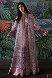 Afrozeh La Fuchsia Embroidered Organza Unstitched 3Pc Suit - Helen