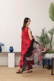 Feathers Premium Printed Lawn Unstitched 3Pc Suit Hibiscus Harmony-FT773