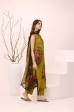 Feathers Premium House of Petals Unstitched Lawn 3Pc Suit Honeyed Horizon-FT752