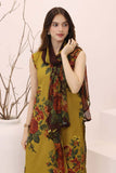 Feathers Premium House of Petals Unstitched Lawn 3Pc Suit Honeyed Horizon-FT752