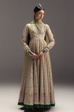 Zara Shahjahan Anarkali Embroidered Lawn Unstitched 3Pc Suit D-08 HOORAIN