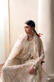 Emaan Adeel Starlit Jewels Unstitched Organza 3Pc Suit - Howlite