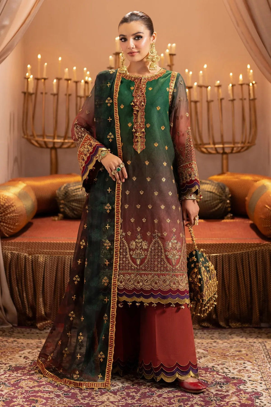 AF-JHLK-02-HUSN Embroidered Chiffon