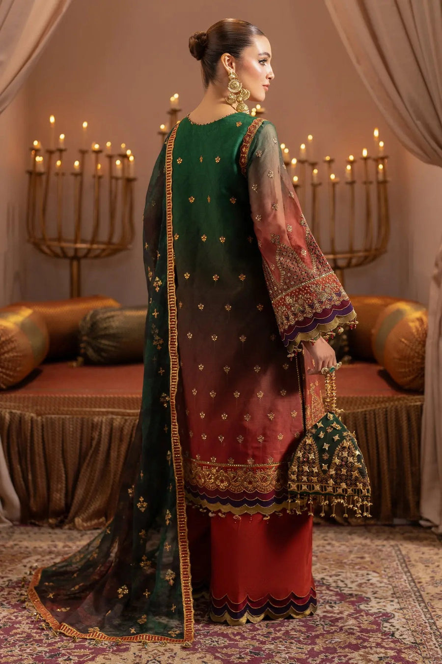 AF-JHLK-02-HUSN Embroidered Chiffon
