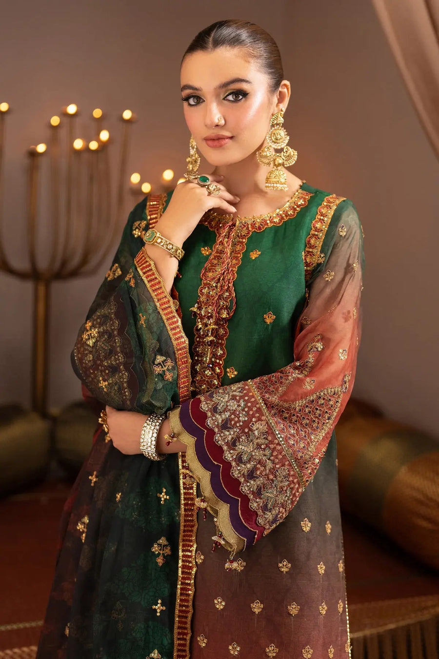 AF-JHLK-02-HUSN Embroidered Chiffon