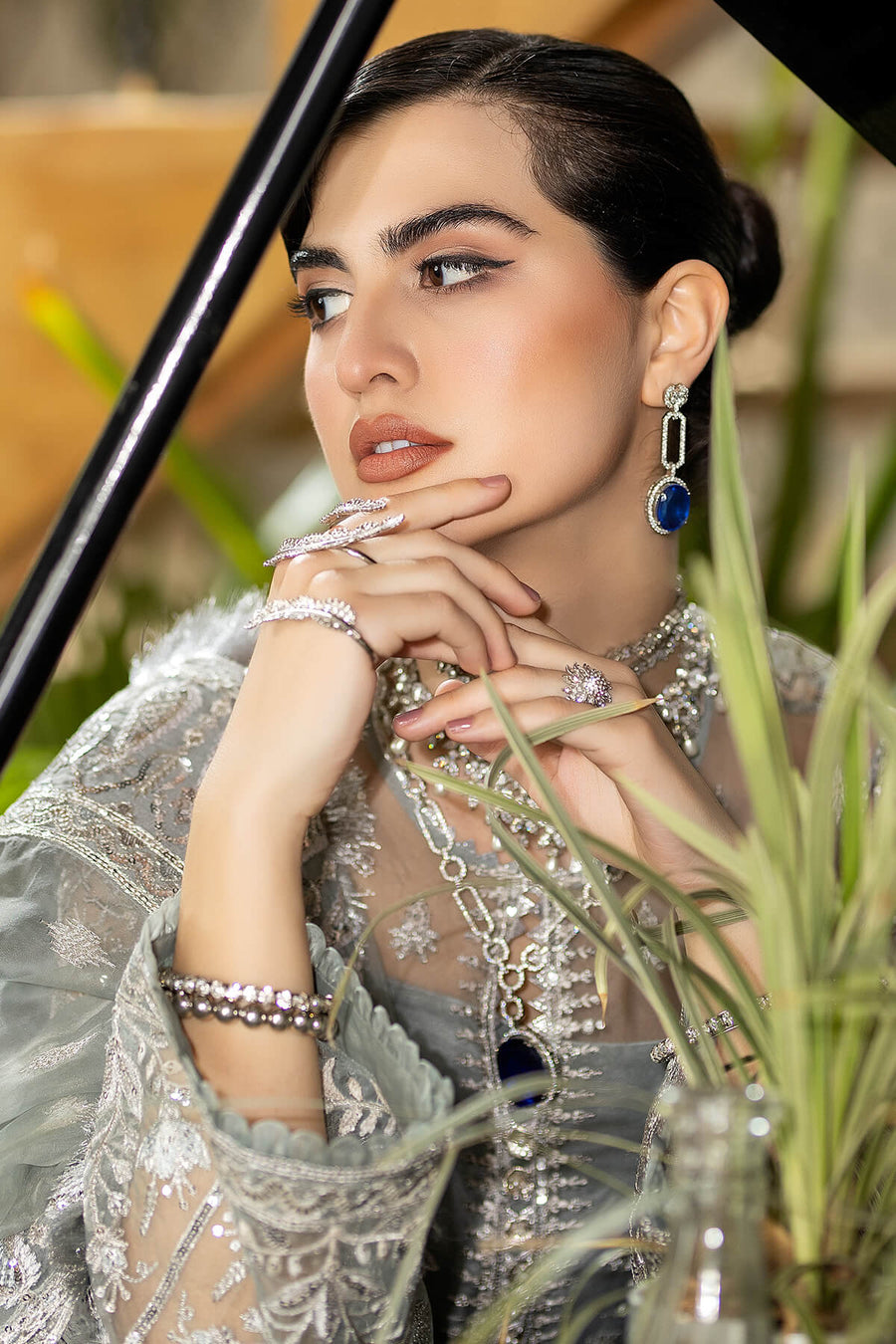 Jhalak by Imrozia Premium Embroidered Organza 3Pc Suit I-179 INAAYAT