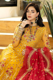 Jhalak by Imrozia Premium Embroidered Net 3Pc Suit I-182 AAFREEN