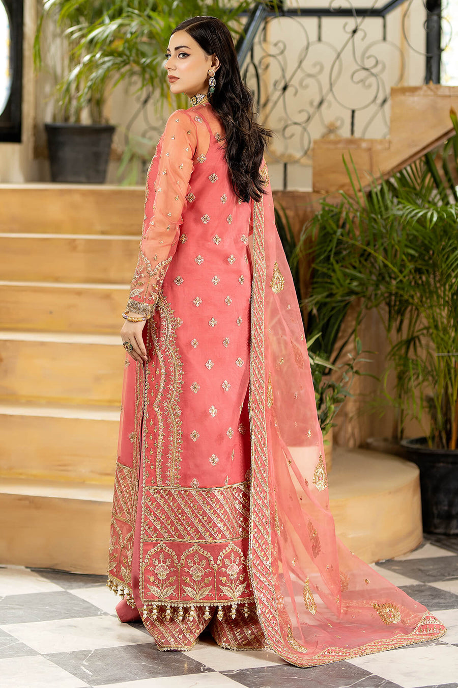 Jhalak by Imrozia Premium Embroidered Organza 3Pc Suit I-187 ULFAT