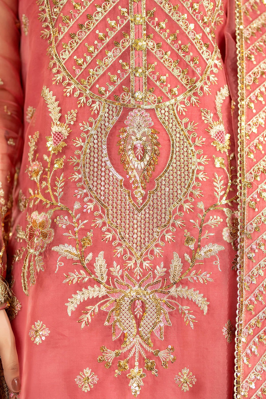 Jhalak by Imrozia Premium Embroidered Organza 3Pc Suit I-187 ULFAT
