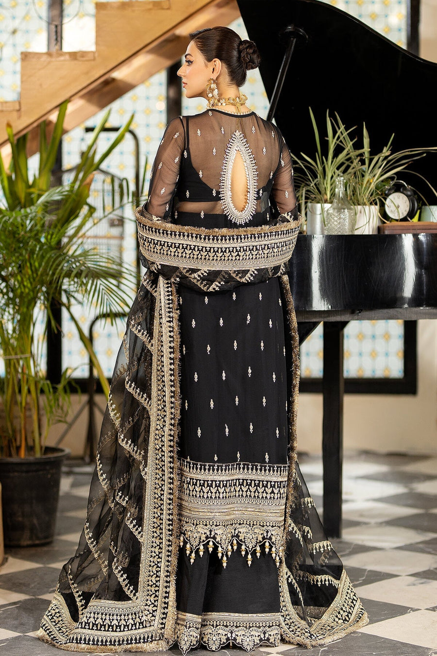 Jhalak by Imrozia Premium Embroidered Chiffon 3Pc Suit I-188 NAZAKAT