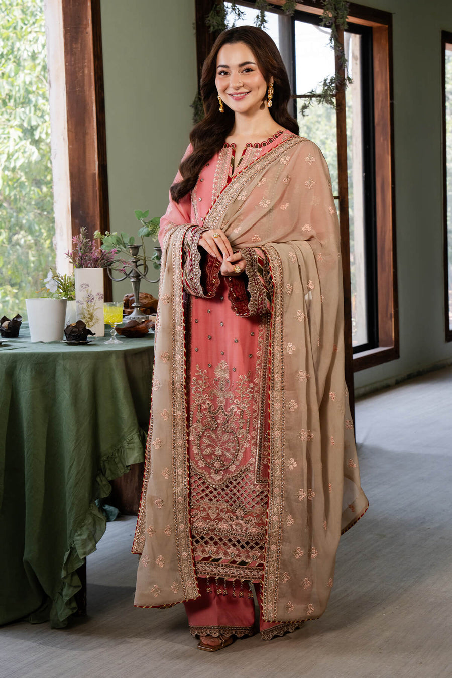 Naina by Imrozia Embroidered Chiffon Unstitched 3Pc Suit I-189 Aainaa