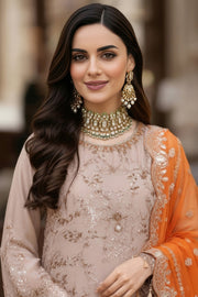 Imrozia Serene Mehr-e-Mah Embroidered Chiffon Unstitched 3Pc Suit I-241 Ruveyda