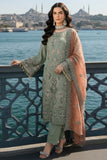 Imrozia Serene Mehr-e-Mah Embroidered Chiffon Unstitched 3Pc Suit I-245 Dilara Sultan