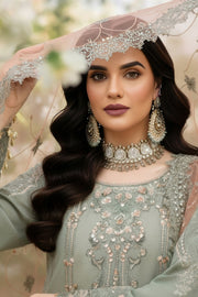 Imrozia Serene Mehr-e-Mah Embroidered Chiffon Unstitched 3Pc Suit I-245 Dilara Sultan
