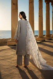 Imrozia Serene Mehr-e-Mah Embroidered Chiffon Unstitched 3Pc Suit I-246 Lalezar