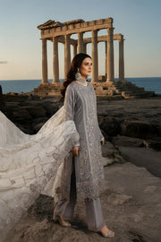 Imrozia Serene Mehr-e-Mah Embroidered Chiffon Unstitched 3Pc Suit I-246 Lalezar