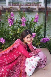 Imrozia Serene Sajal Embroidered Chiffon Unstitched 3Pc Suit I-259 Rang-e-Husn