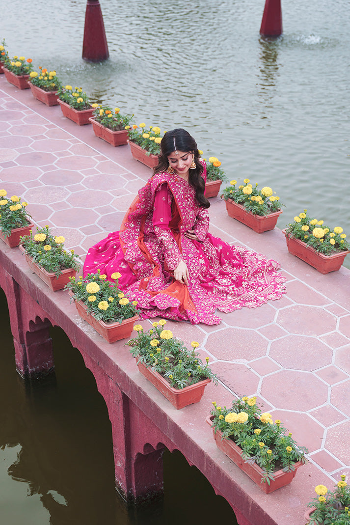 Imrozia Serene Sajal Embroidered Chiffon Unstitched 3Pc Suit I-259 Rang-e-Husn