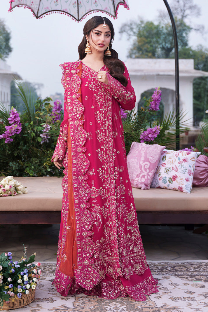 Imrozia Serene Sajal Embroidered Chiffon Unstitched 3Pc Suit I-259 Rang-e-Husn