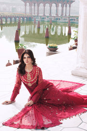 Imrozia Serene Sajal Embroidered Net Unstitched 3Pc Suit I-263 Ishq