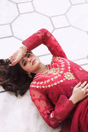 Imrozia Serene Sajal Embroidered Net Unstitched 3Pc Suit I-263 Ishq
