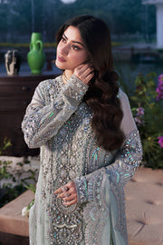 Imrozia Serene Sajal Embroidered Organza Unstitched 3Pc Suit I-264 Chamak
