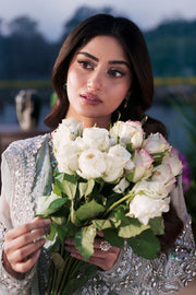 Imrozia Serene Sajal Embroidered Organza Unstitched 3Pc Suit I-264 Chamak