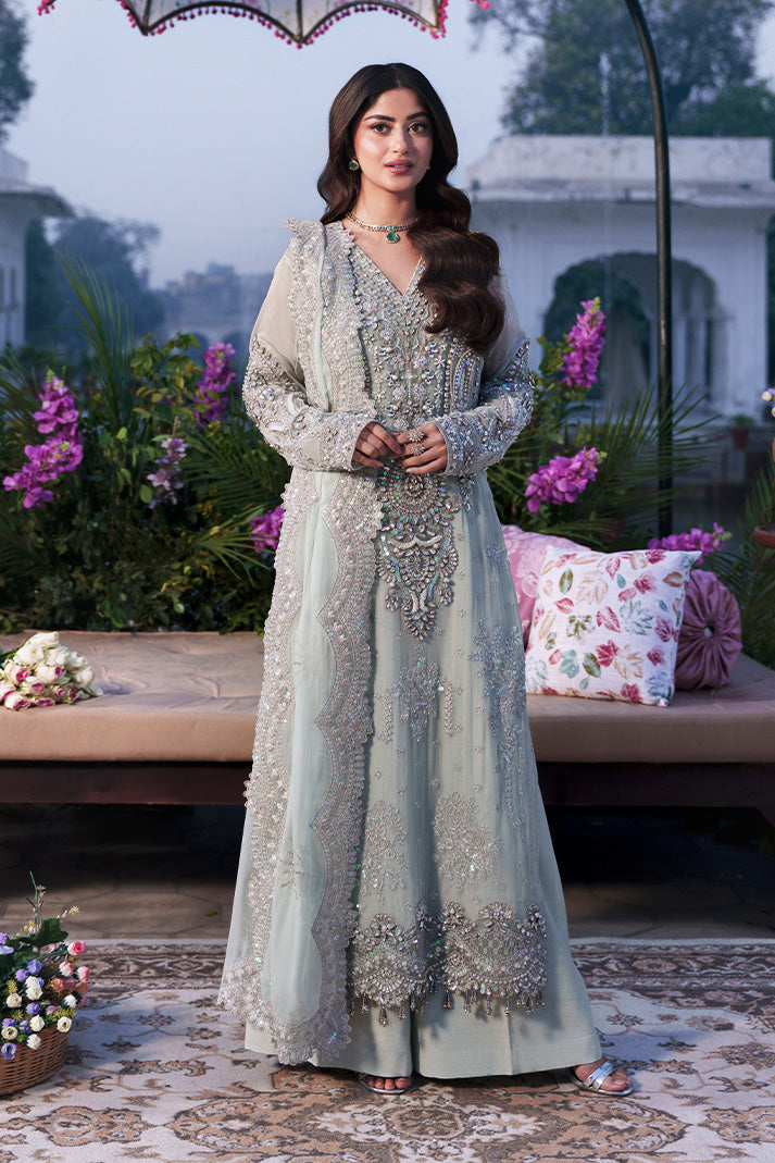 Imrozia Serene Sajal Embroidered Organza Unstitched 3Pc Suit I-264 Chamak