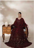 Imrozia Premium La Fiora Unstitched Luxury Chiffon 3Pc Suit I-277 AMARANTE