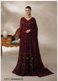 Imrozia Premium La Fiora Unstitched Luxury Chiffon 3Pc Suit I-277 AMARANTE