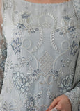 Imrozia Premium La Fiora Unstitched Luxury Chiffon 3Pc Suit I-278 AZZURA