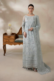 Imrozia Premium La Fiora Unstitched Luxury Chiffon 3Pc Suit I-278 AZZURA