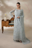 Imrozia Premium La Fiora Unstitched Luxury Chiffon 3Pc Suit I-278 AZZURA