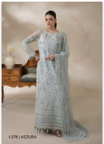Imrozia Premium La Fiora Unstitched Luxury Chiffon 3Pc Suit I-278 AZZURA
