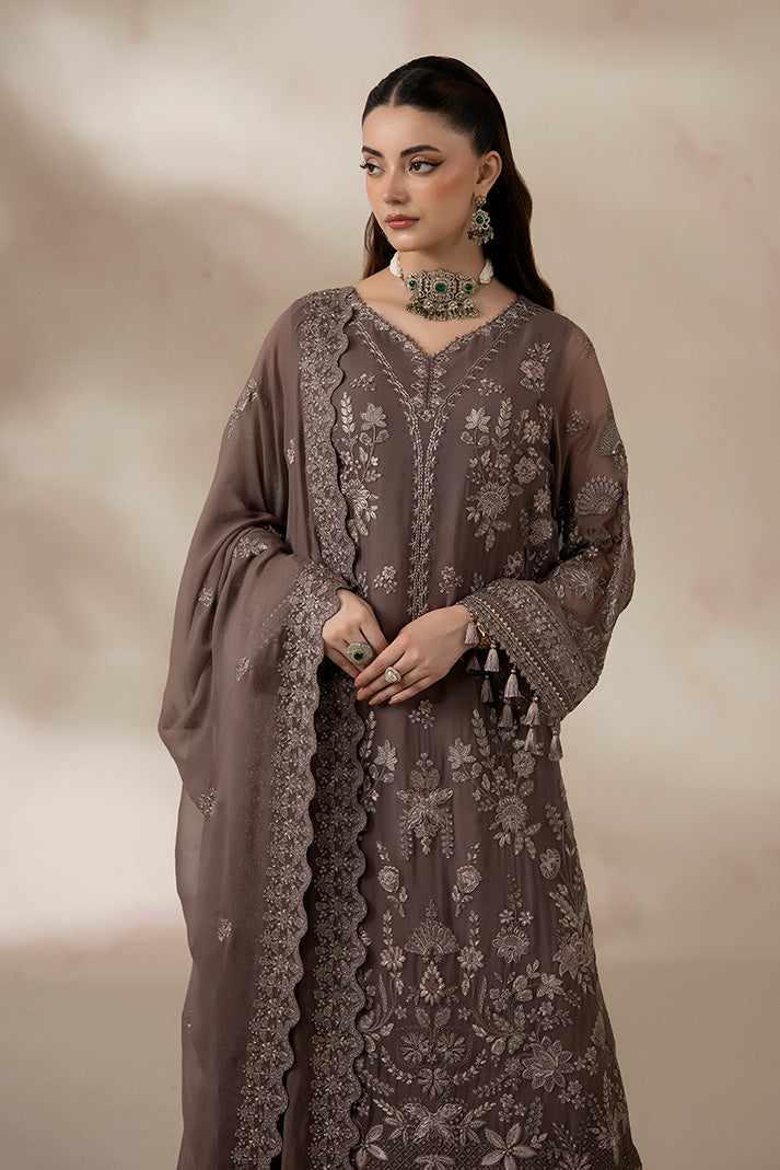 Imrozia Premium La Fiora Unstitched Luxury Chiffon 3Pc Suit I-280 OLIVEIRA