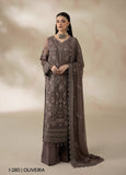 Imrozia Premium La Fiora Unstitched Luxury Chiffon 3Pc Suit I-280 OLIVEIRA