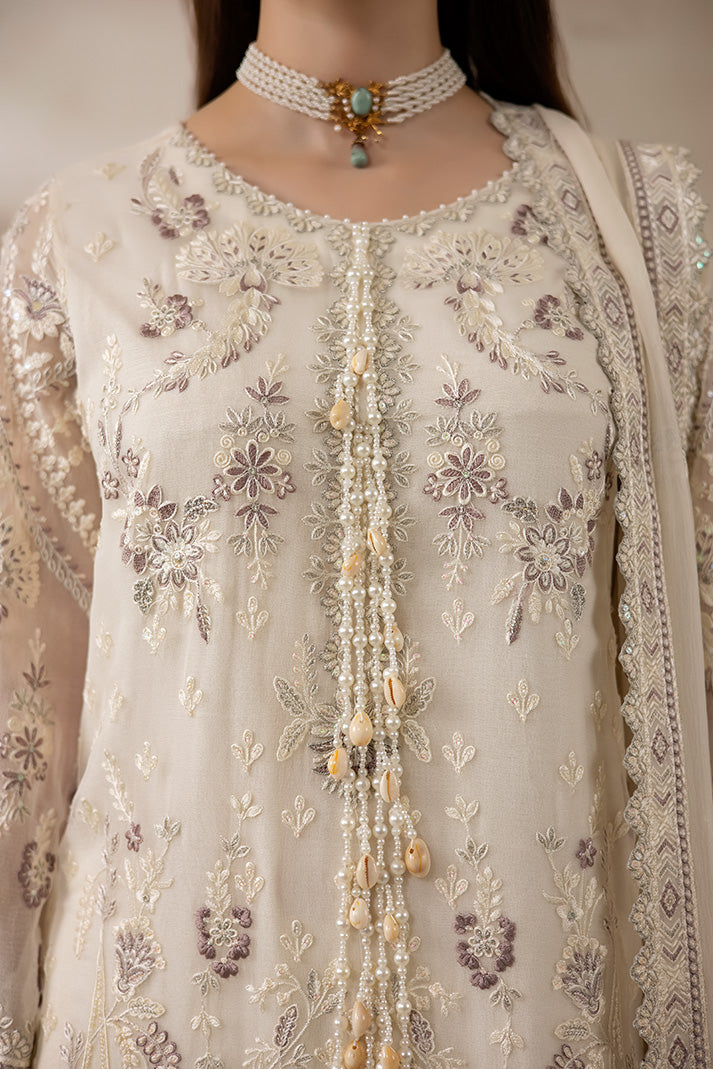 Imrozia Premium La Fiora Unstitched Luxury Chiffon 3Pc Suit I-281 IVELLA