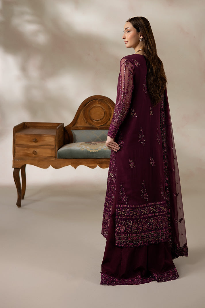 Imrozia Premium La Fiora Unstitched Luxury Chiffon 3Pc Suit I-284 RUBELLE
