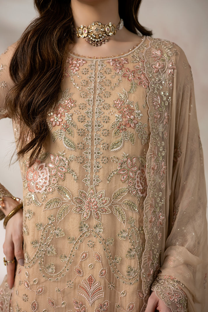 Imrozia Premium La Fiora Unstitched Luxury Chiffon 3Pc Suit I-285 CHANTILLY