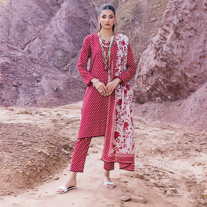 Regalia Identic Separates Vol-07 Unstitched Printed Lawn 3Pc Suit I7-03