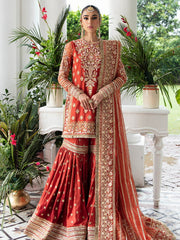 Imrozia Premium Embroidery Dastaan Unstitched Bridal Suit IB-32 Laila
