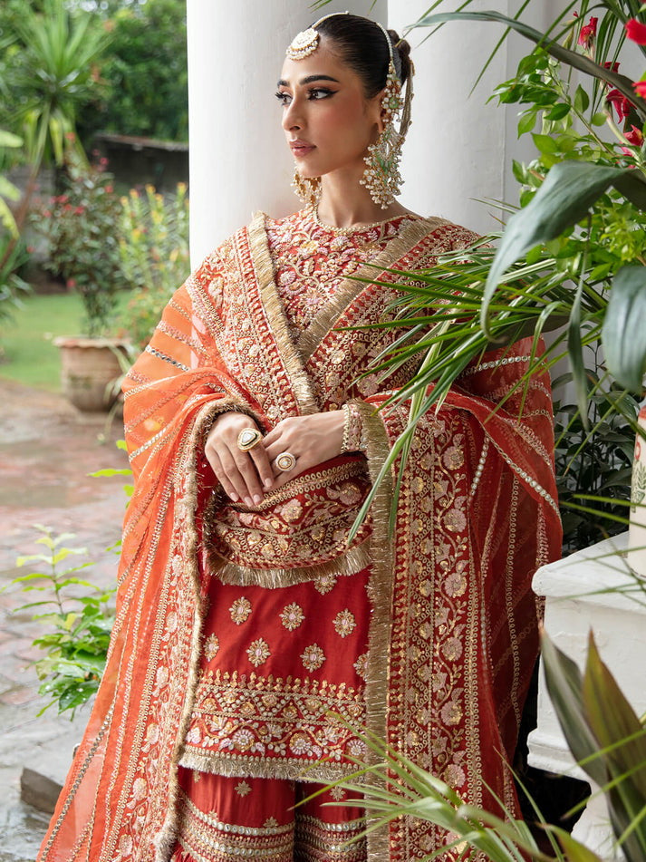 Imrozia Premium Embroidery Dastaan Unstitched Bridal Suit IB-32 Laila
