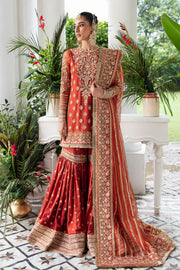 Imrozia Premium Embroidery Dastaan Unstitched Bridal Suit IB-32 Laila