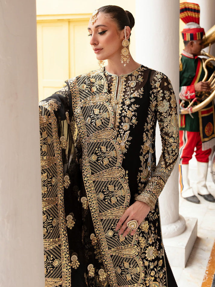 Imrozia Premium Embroidery Dastaan Unstitched Bridal Suit IB-33 Liza