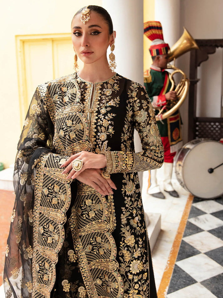 Imrozia Premium Embroidery Dastaan Unstitched Bridal Suit IB-33 Liza