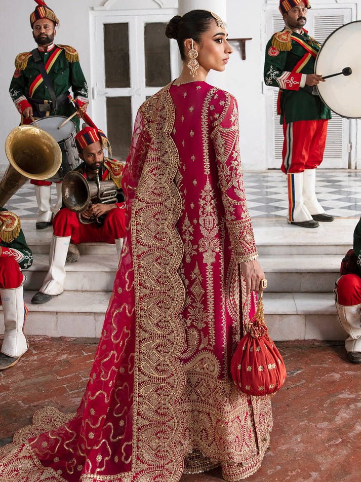 Imrozia Premium Embroidery Dastaan Unstitched Bridal Suit IB-34 Amiah